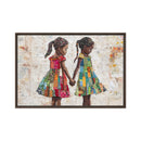 Black Girl Art, Best Friends, African Art Canvas, Black Art Prints, Black Art Canvas Wall Art, African Art Print, African Wall Art, Afro Art