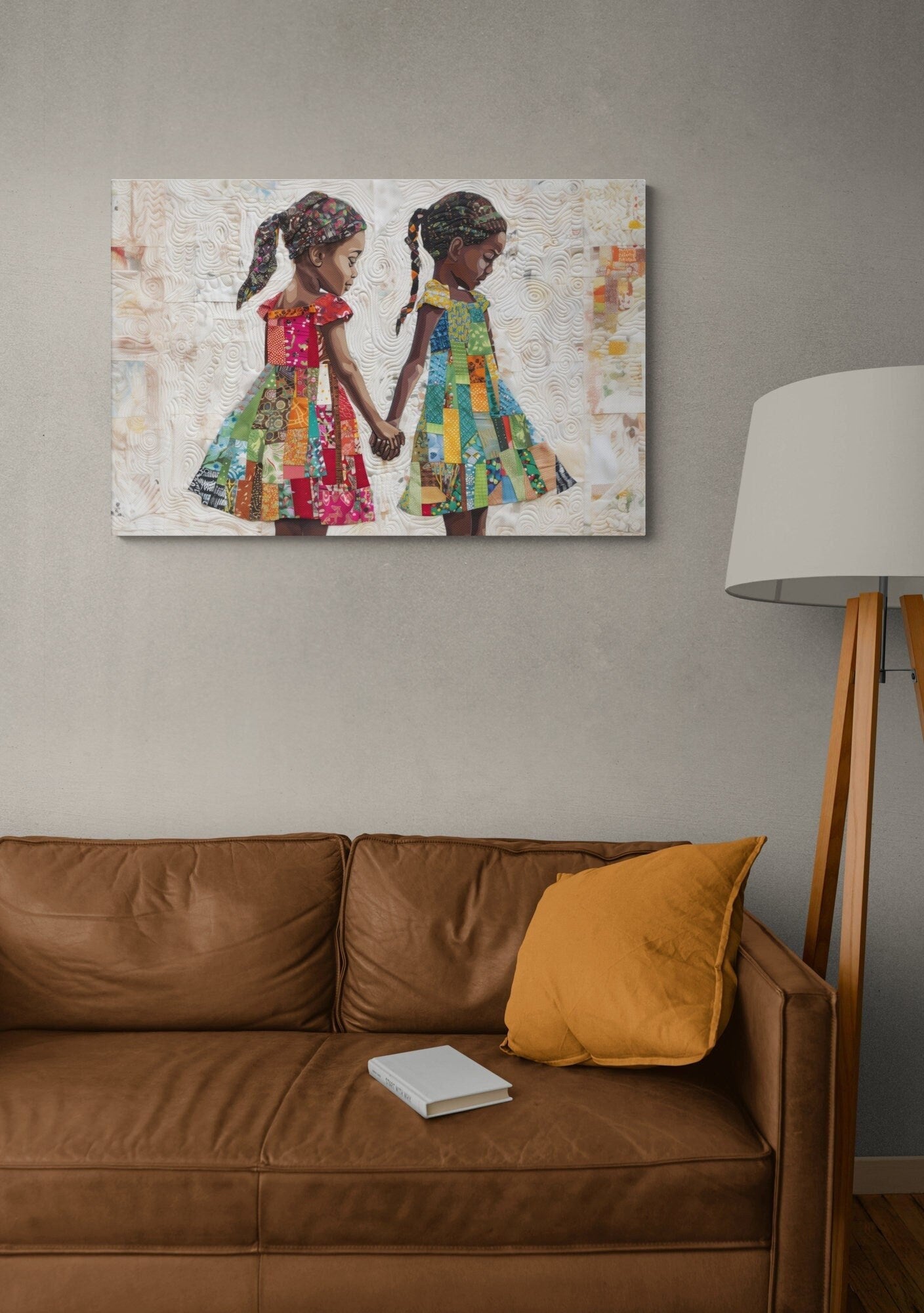 Black Girl Art, Best Friends, African Art Canvas, Black Art Prints, Black Art Canvas Wall Art, African Art Print, African Wall Art, Afro Art